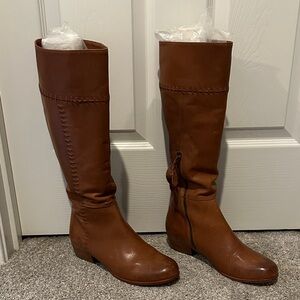 Joie Knee-High Tan Leather Boots 39.5